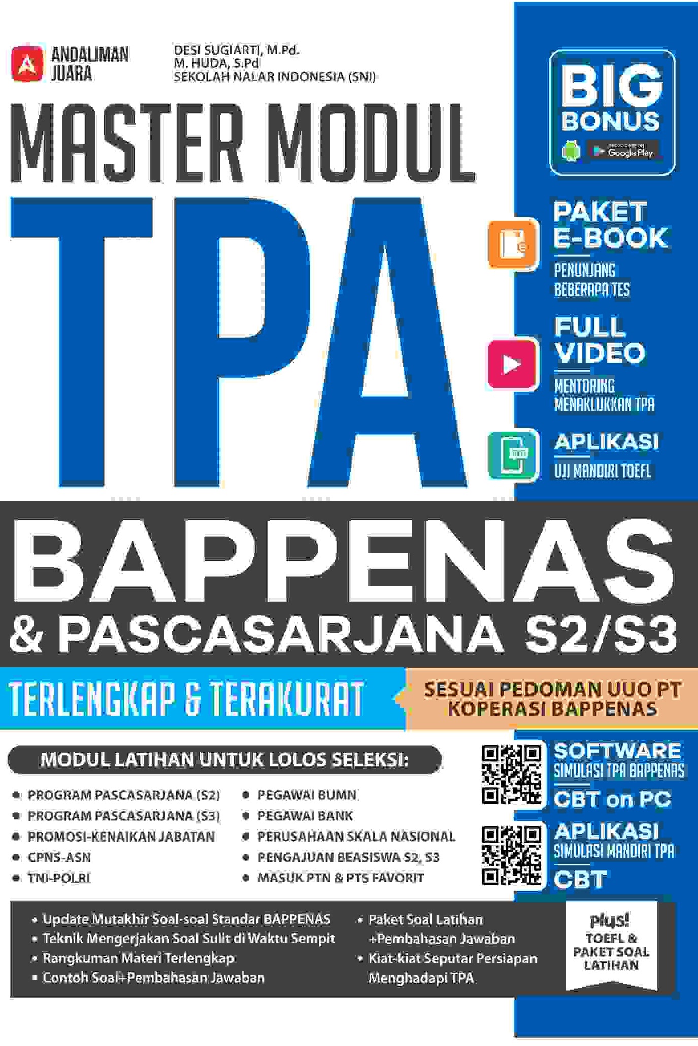 MASTER MODUL TPA BAPPENAS & PASCASARJANA